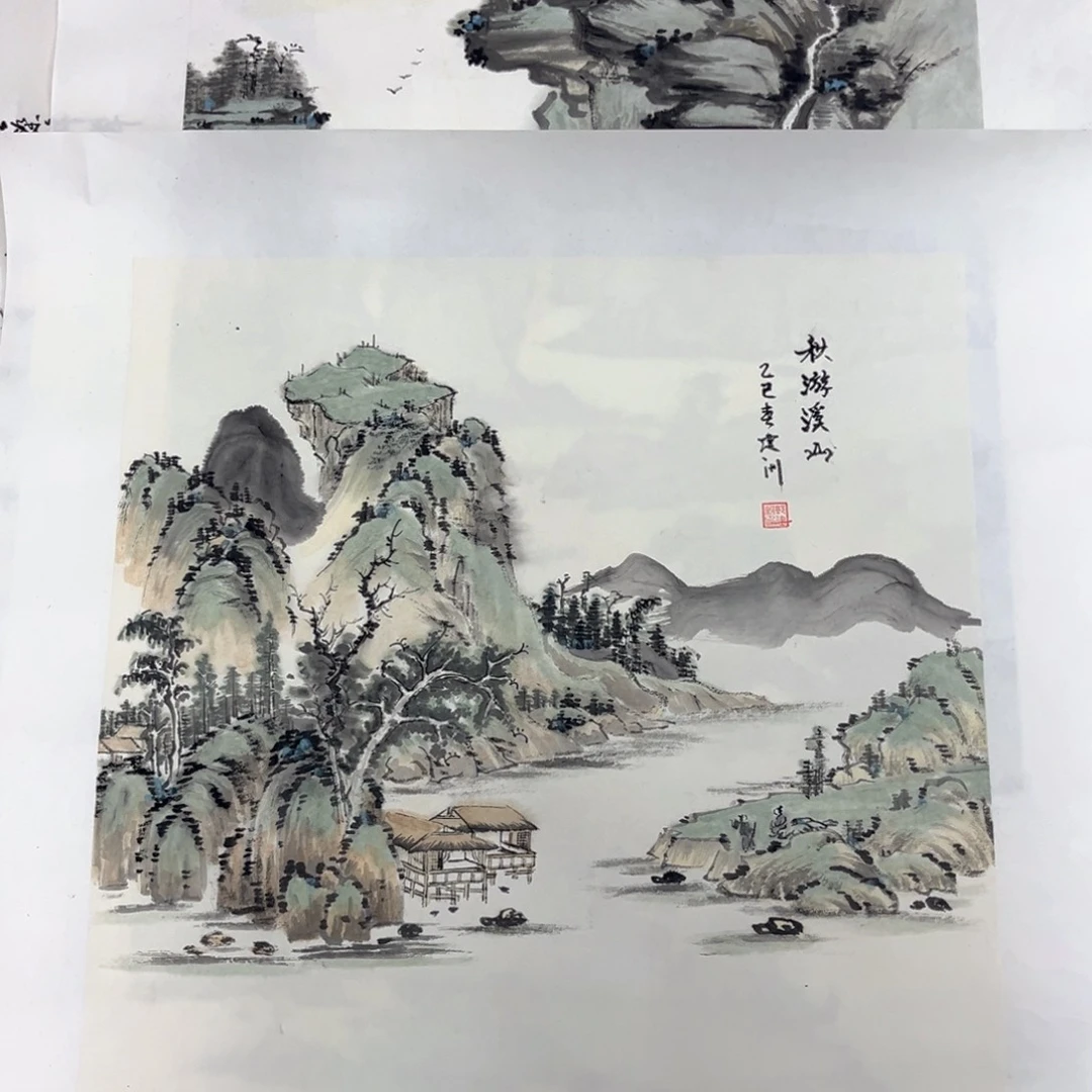 国画绘画作品多次