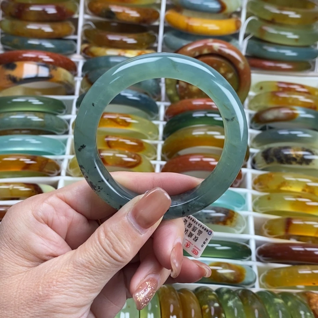 未镶嵌蛇纹石玉手镯55