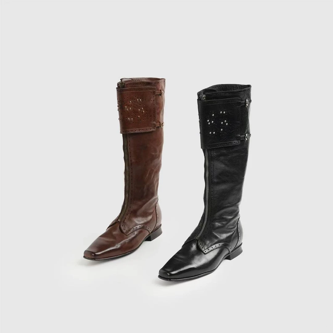 FEIMANBA “真马皮”高筒女靴