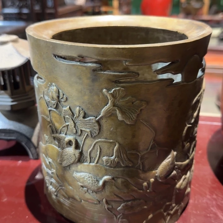铜中古工艺品，摆件