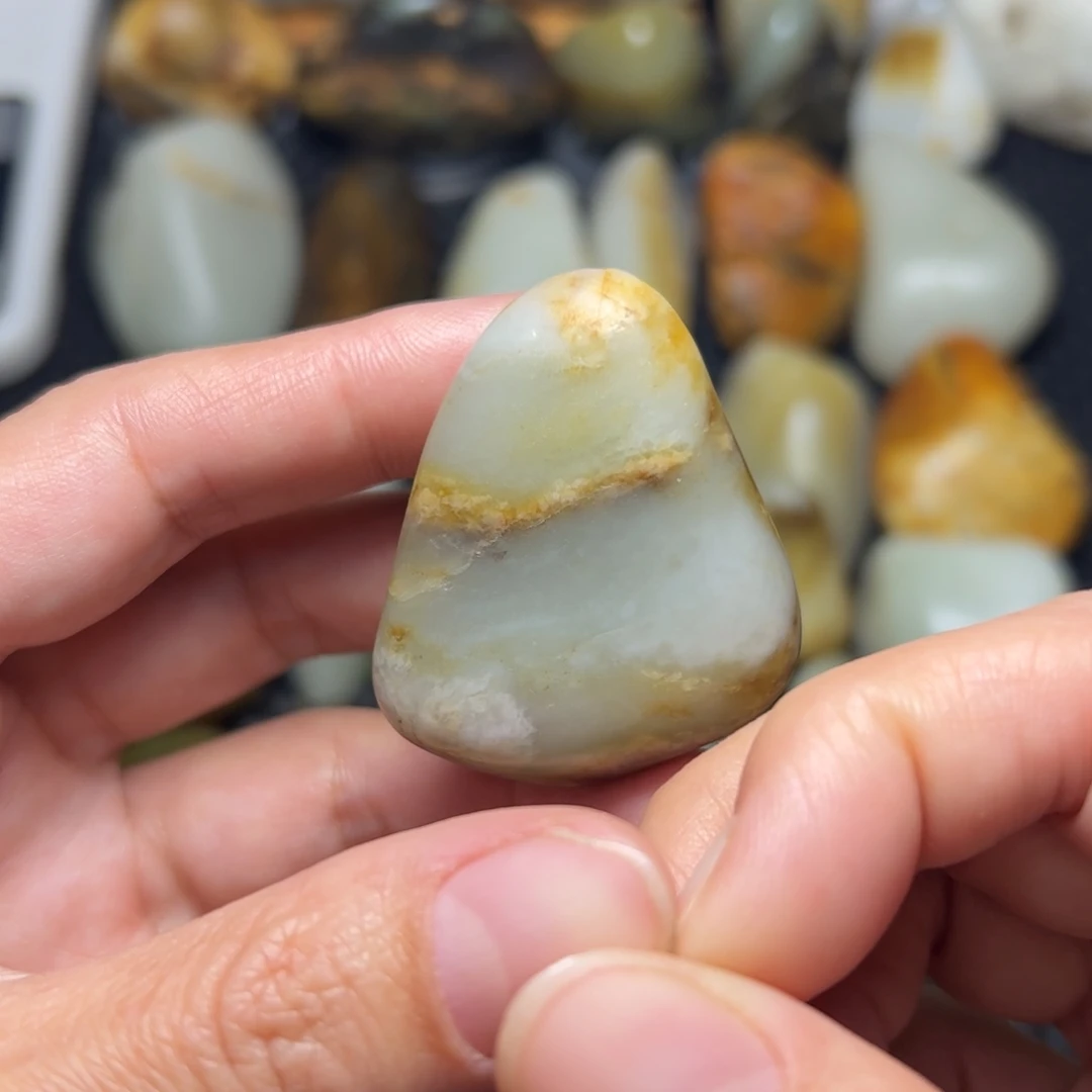 和田玉未镶嵌挂件65