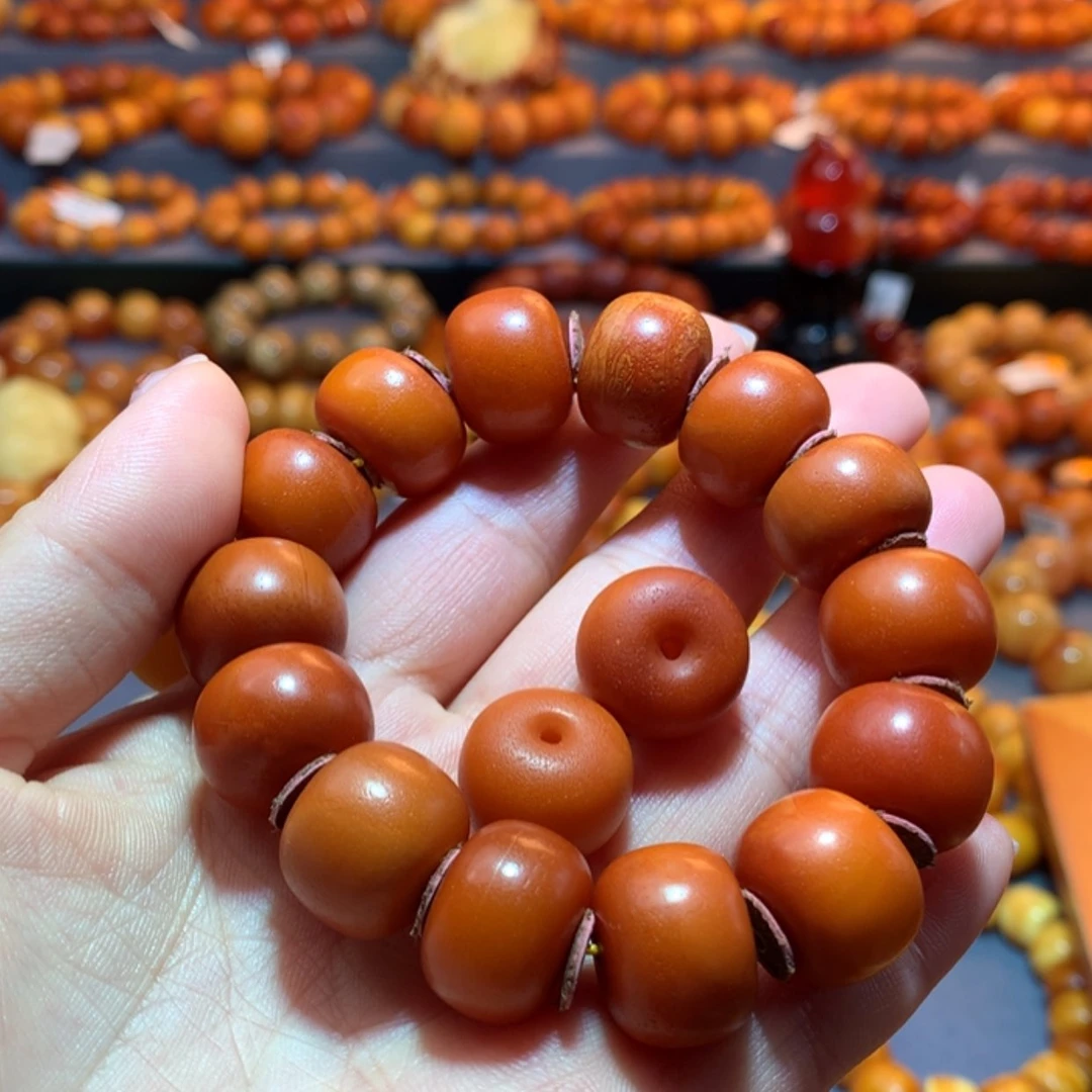 【闪购商品】未镶嵌蜜蜡手串傻***伤蜜蜡手串定制