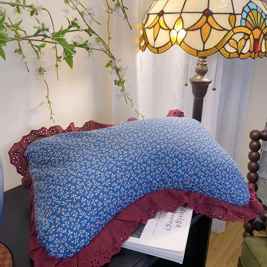 【雅趣】多功能花边 荞麦枕 可拆洗