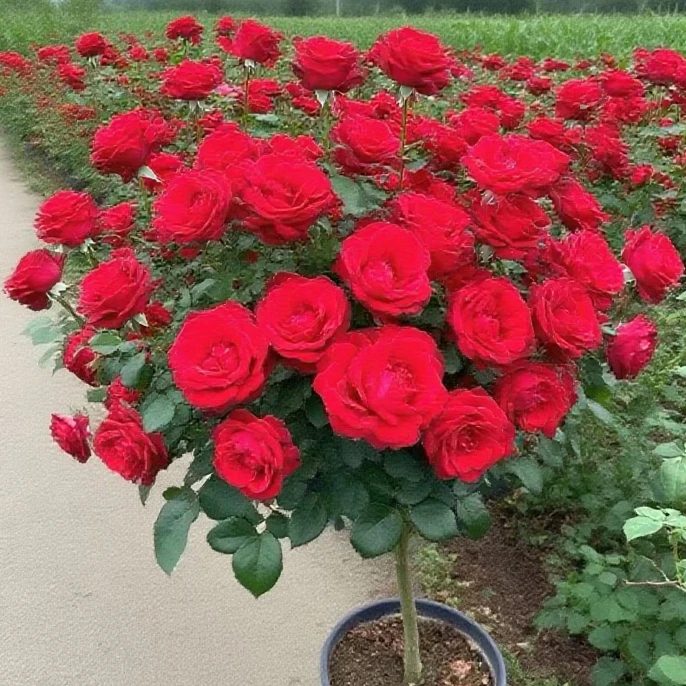 红苹果1.5公分左右浓香型玫瑰花盆栽老根耐寒适合庭院阳台种植