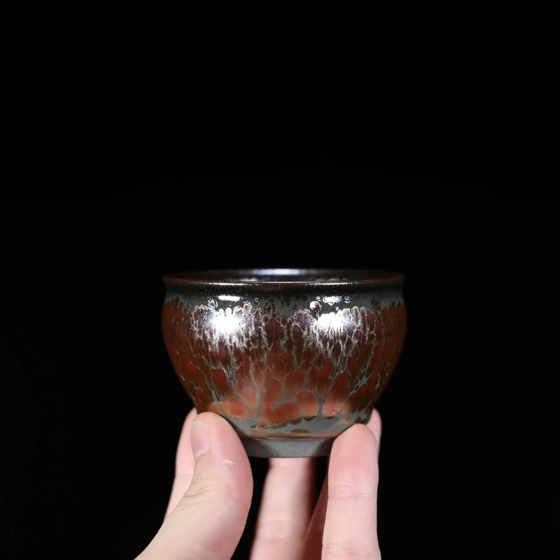 建盏 丁声洪粉金 WD003