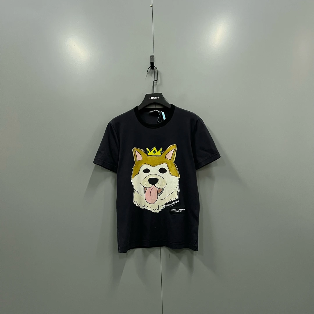 99新 maje h927  卡通小狗印花短袖 50码 207694