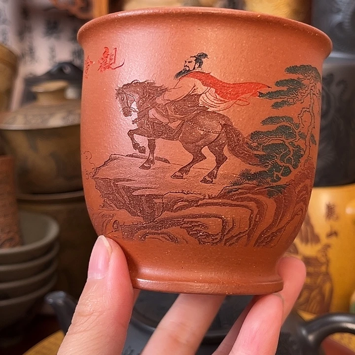 茶杯紫砂宜兴紫砂茶杯正品