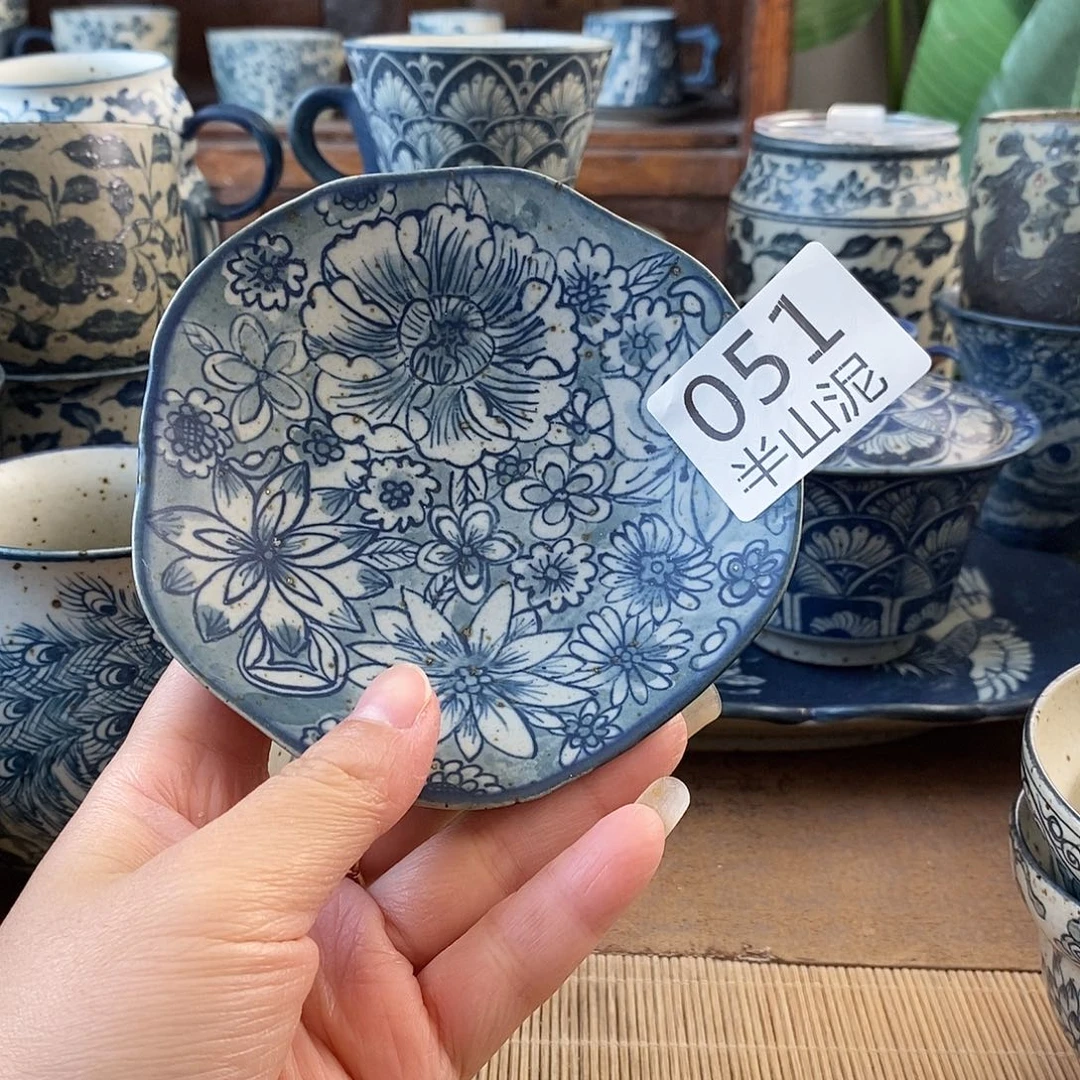 手工手绘青花高温陶瓷