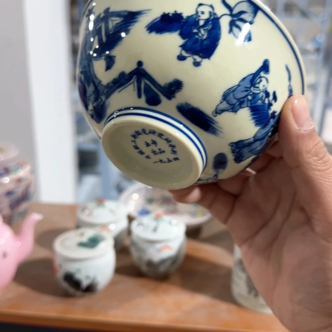瓷片秀*摆件手绘瓷器全部处理了