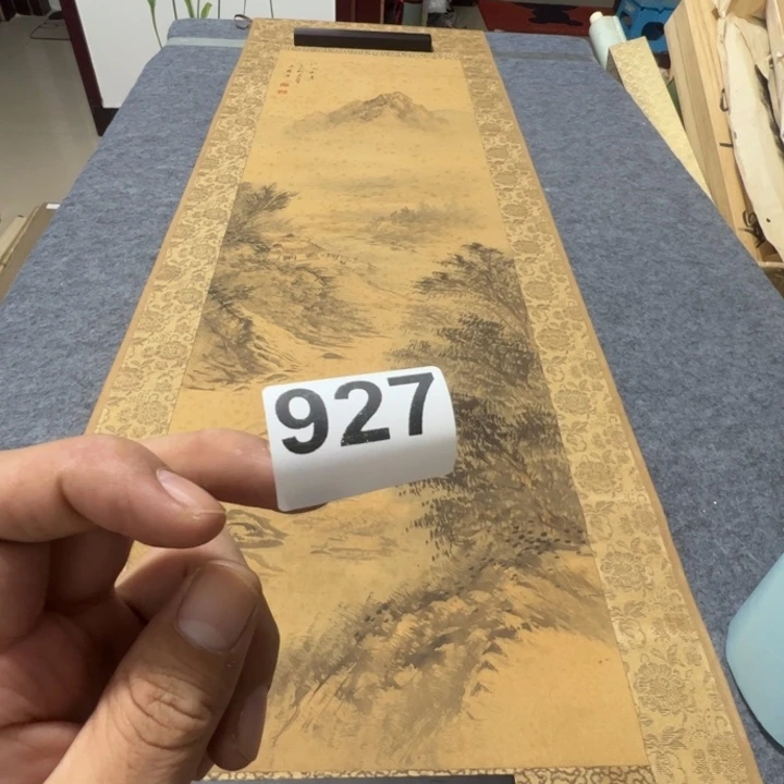 G***刚手工艺品琉璃精品回流老字画