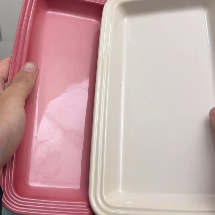 瓷片微瑕2个长鱼盘