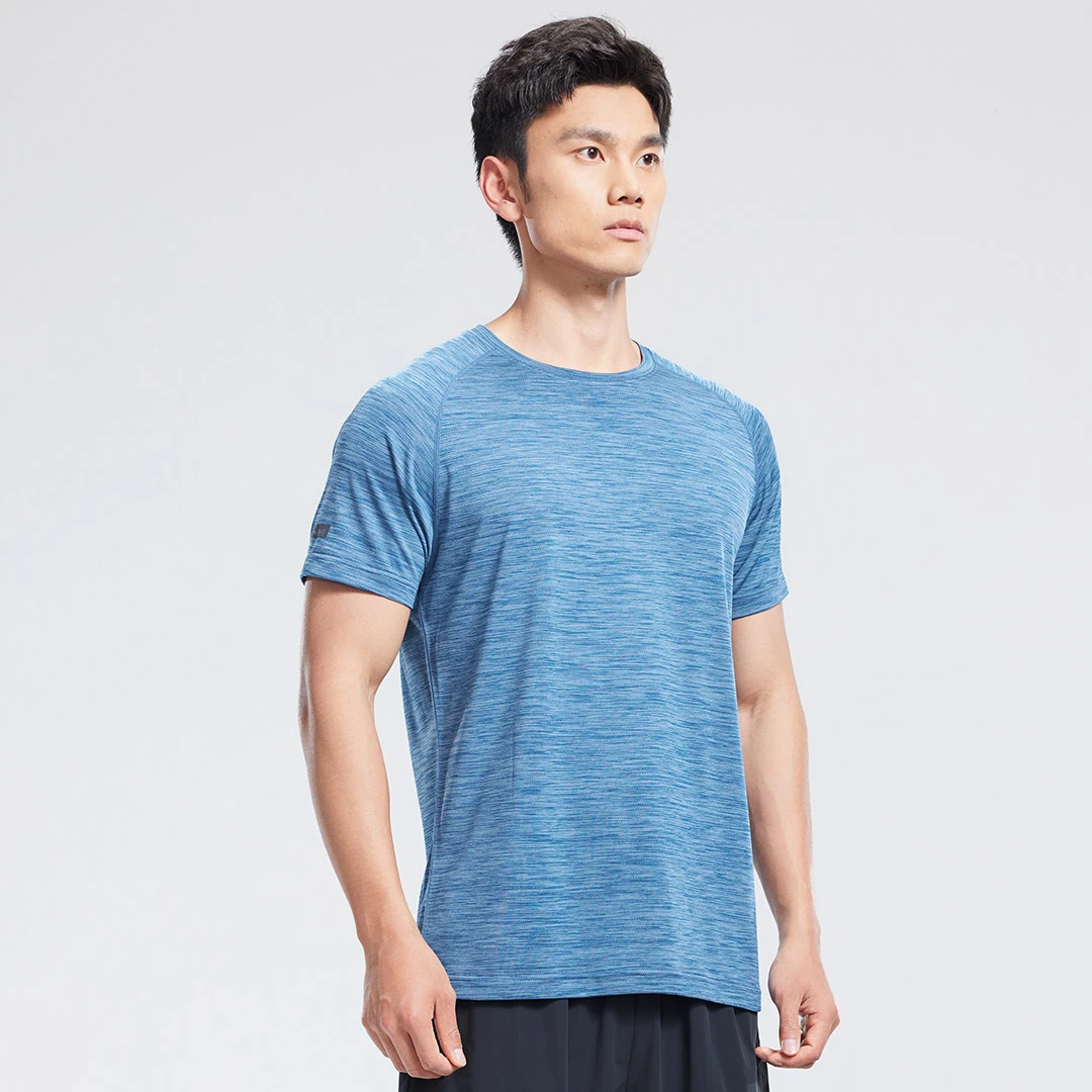 短袖上衣运动T恤圆领弹力t恤吸汗薄款透气速干跑步健身男训练男士