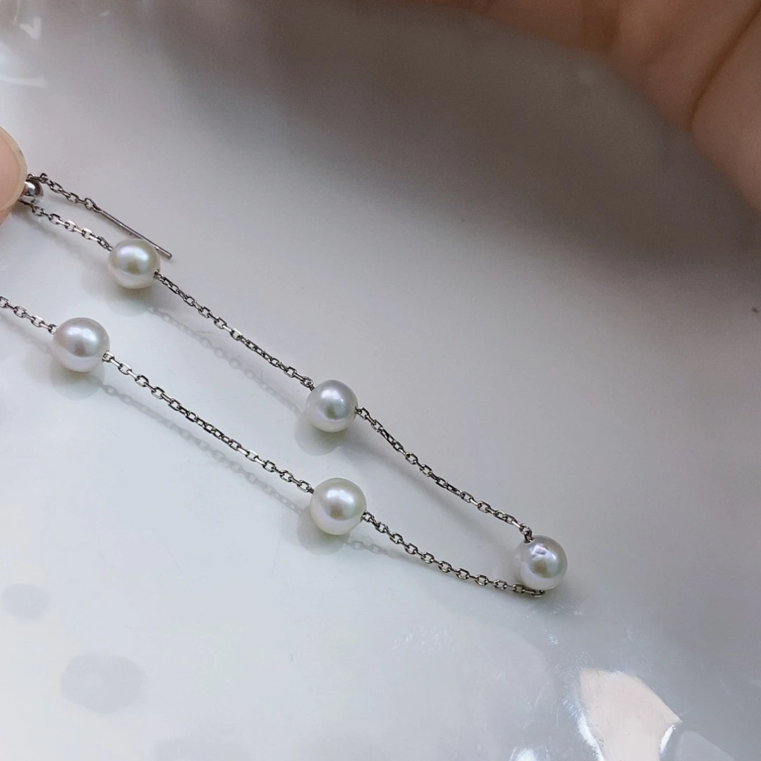 未镶嵌8A特价极光手链淡水珍珠