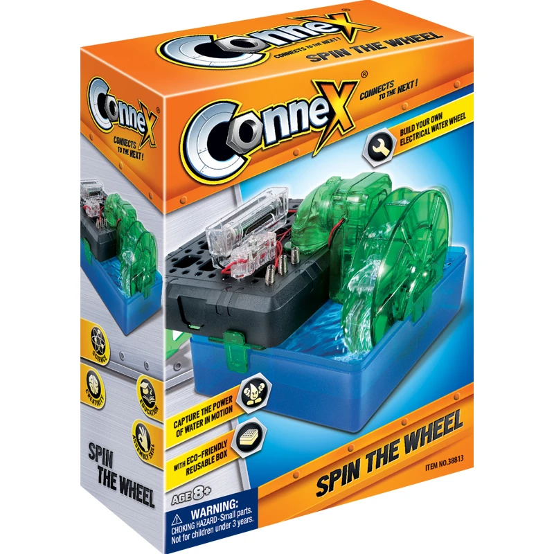 儿童益智拼装玩具水力车礼物理科学实验小学生科技小制作科教玩具