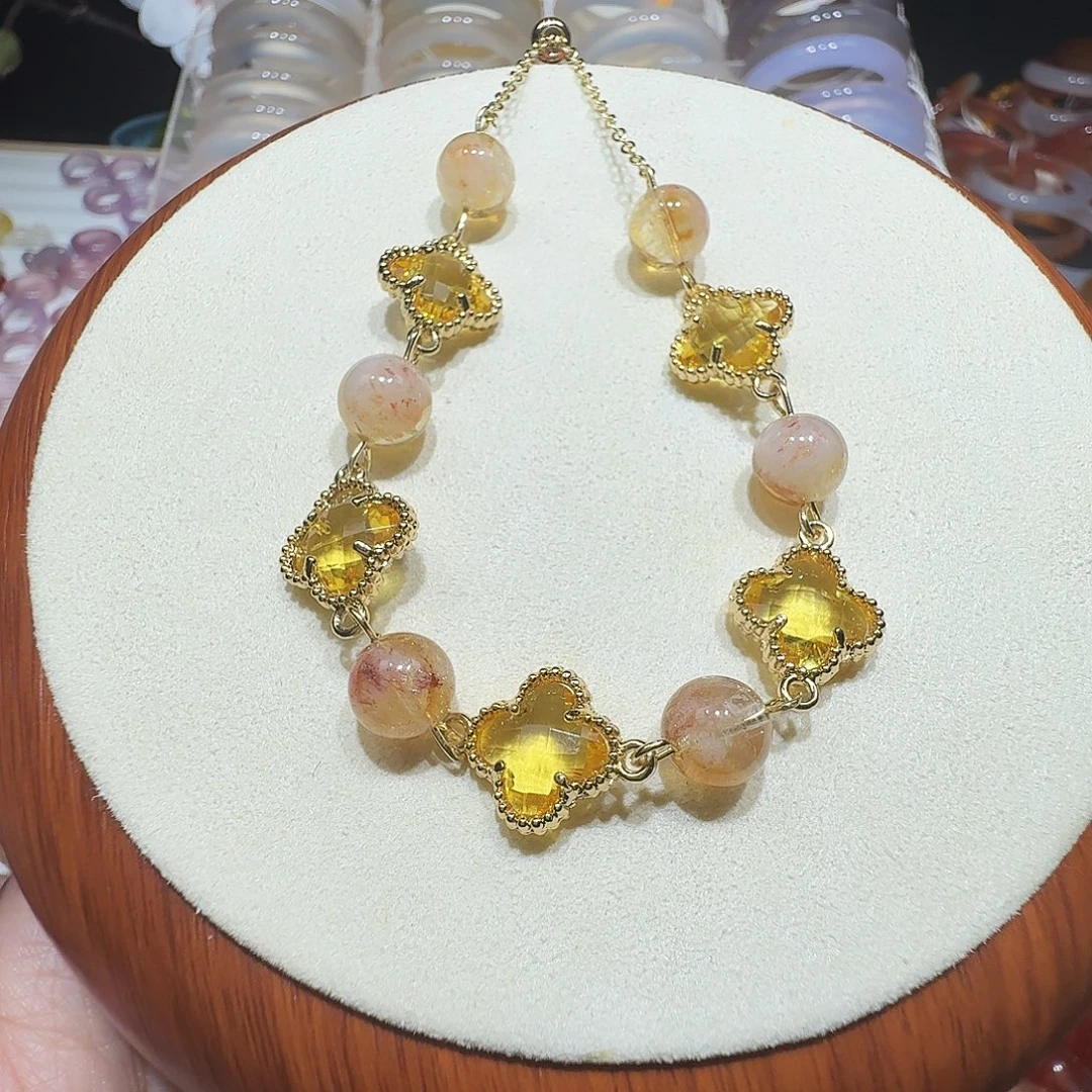 未镶嵌水晶手链黄水晶