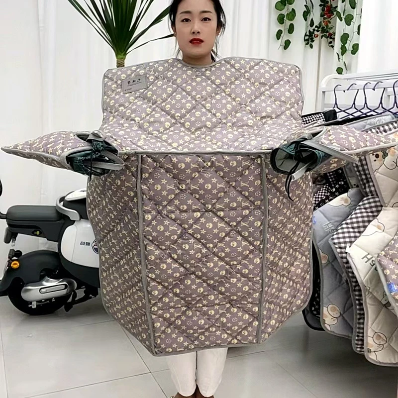 电动车挡风被防晒遮阳夏季春秋季防水防风罩四季通用中厚双面布料