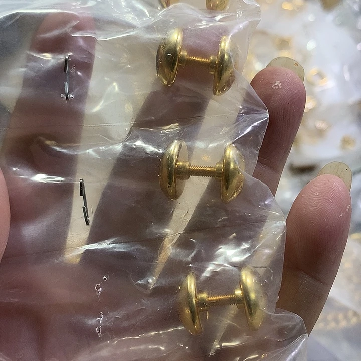 无纺布驴家实心铜圆脚钉10个