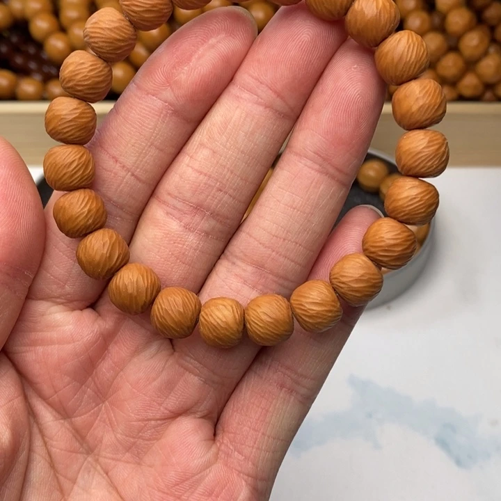 猴头核桃手串A*盖一级品云锦