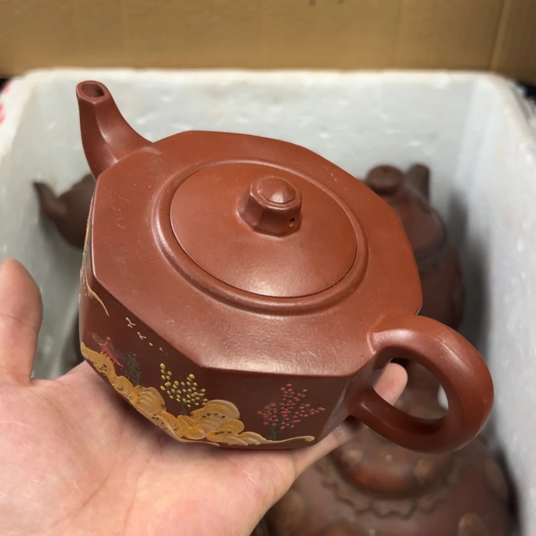 茶壶紫砂宜兴原矿紫砂壶400毫升容量