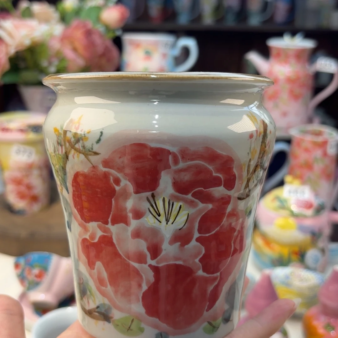 瓷片景德镇手绘高温釉下彩陶瓷茶具