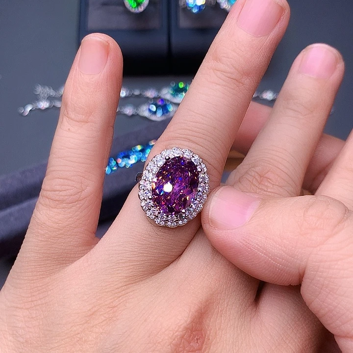 925银胭脂色红碧戒指！nn