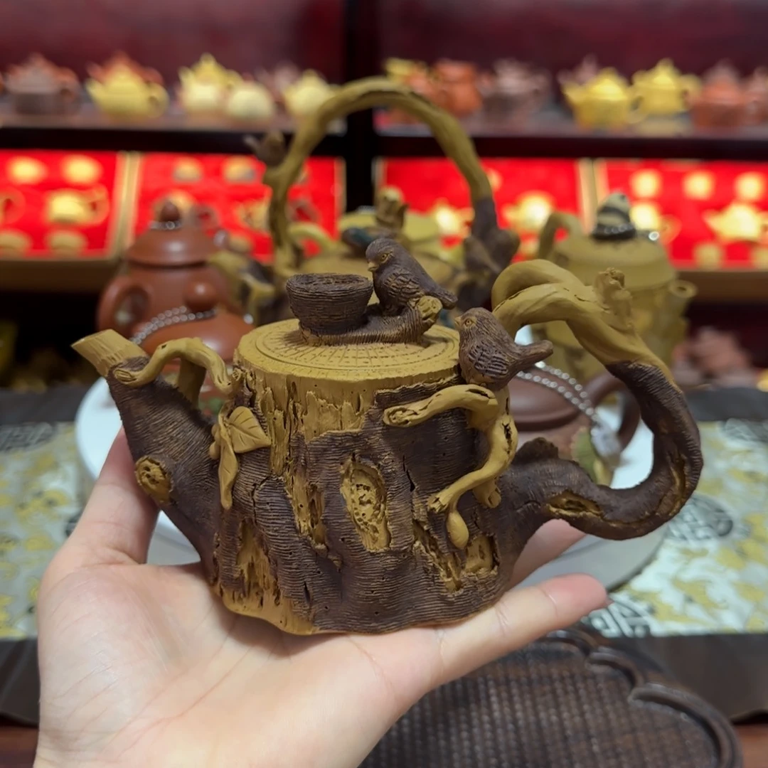 茶壶紫砂燕雀归巢