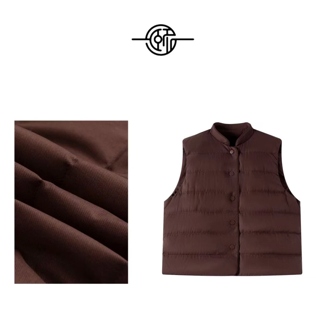 【英子专属】羽绒马甲轻薄女款短款白鸭绒日常通勤保暖