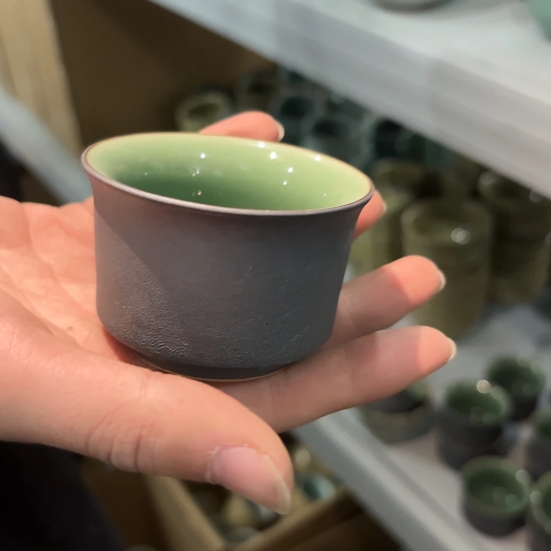 龙泉云间青瓷小米茶器