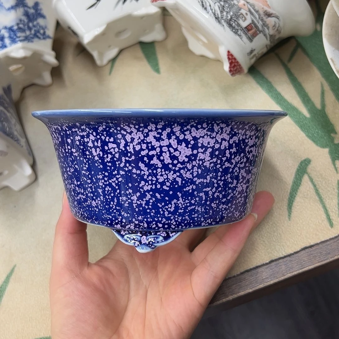 紫砂花盆218号瑕疵15/7.5cn