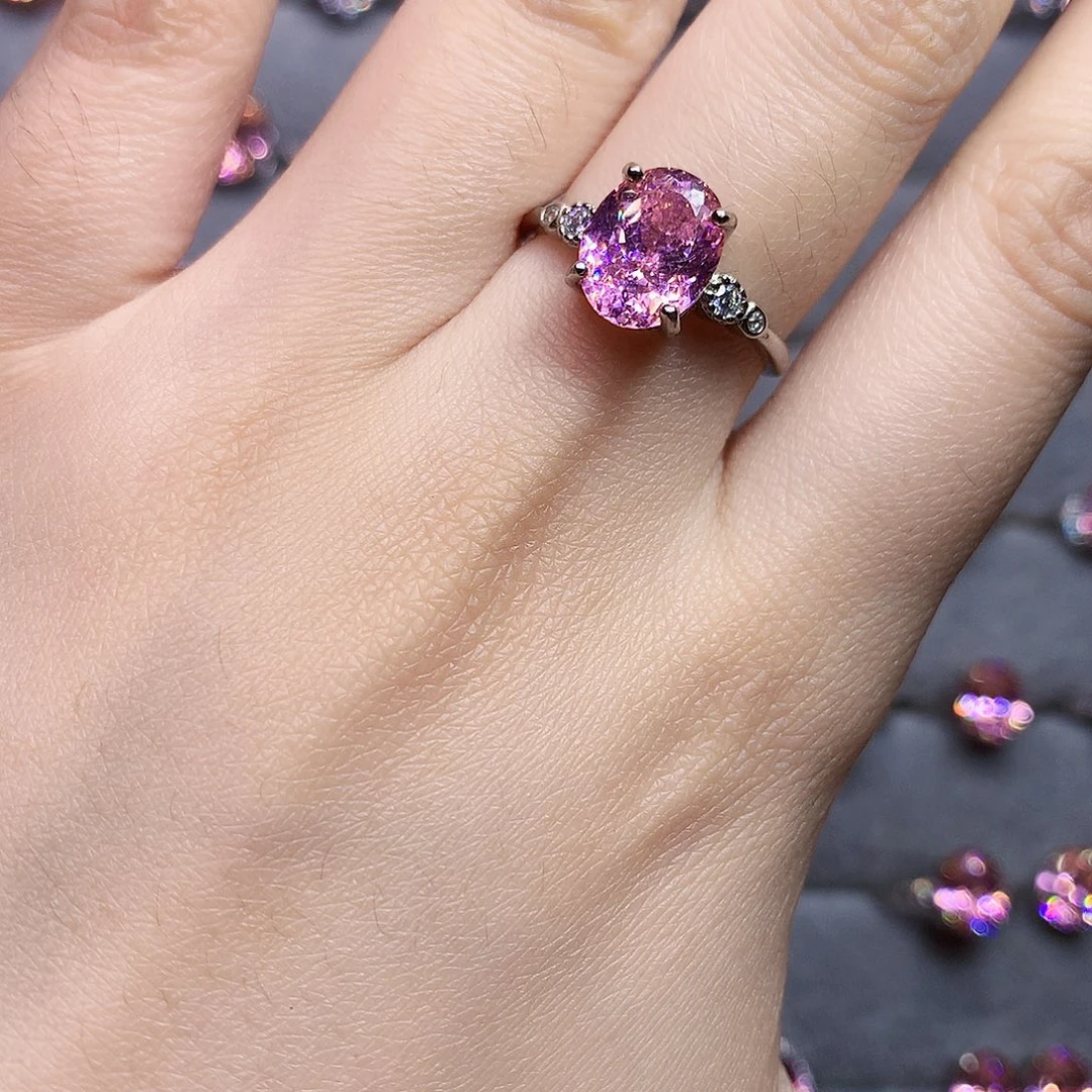 戒指银S925镶嵌蓝宝石