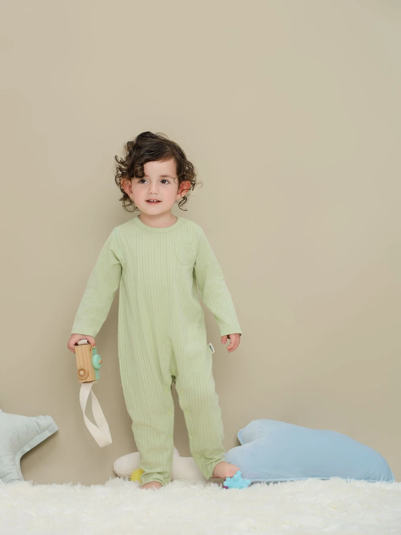 bacby年终男女宝套头连体服薄款亲肤透气打底24SS059