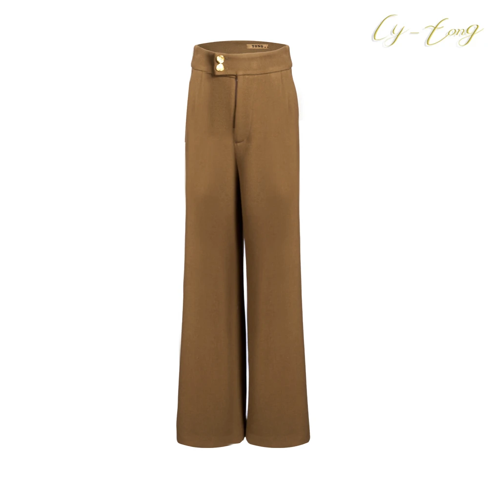 【彤姐原创】重工设计感气质时尚高级感女士高腰直筒西装裤W23D003