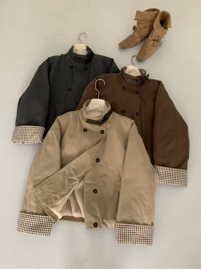 5165#熙荣·推荐格子毛外套