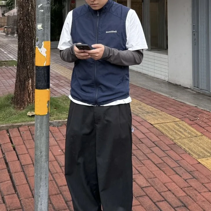 【美琪优选】男女同款网眼背心马甲 拉链马甲