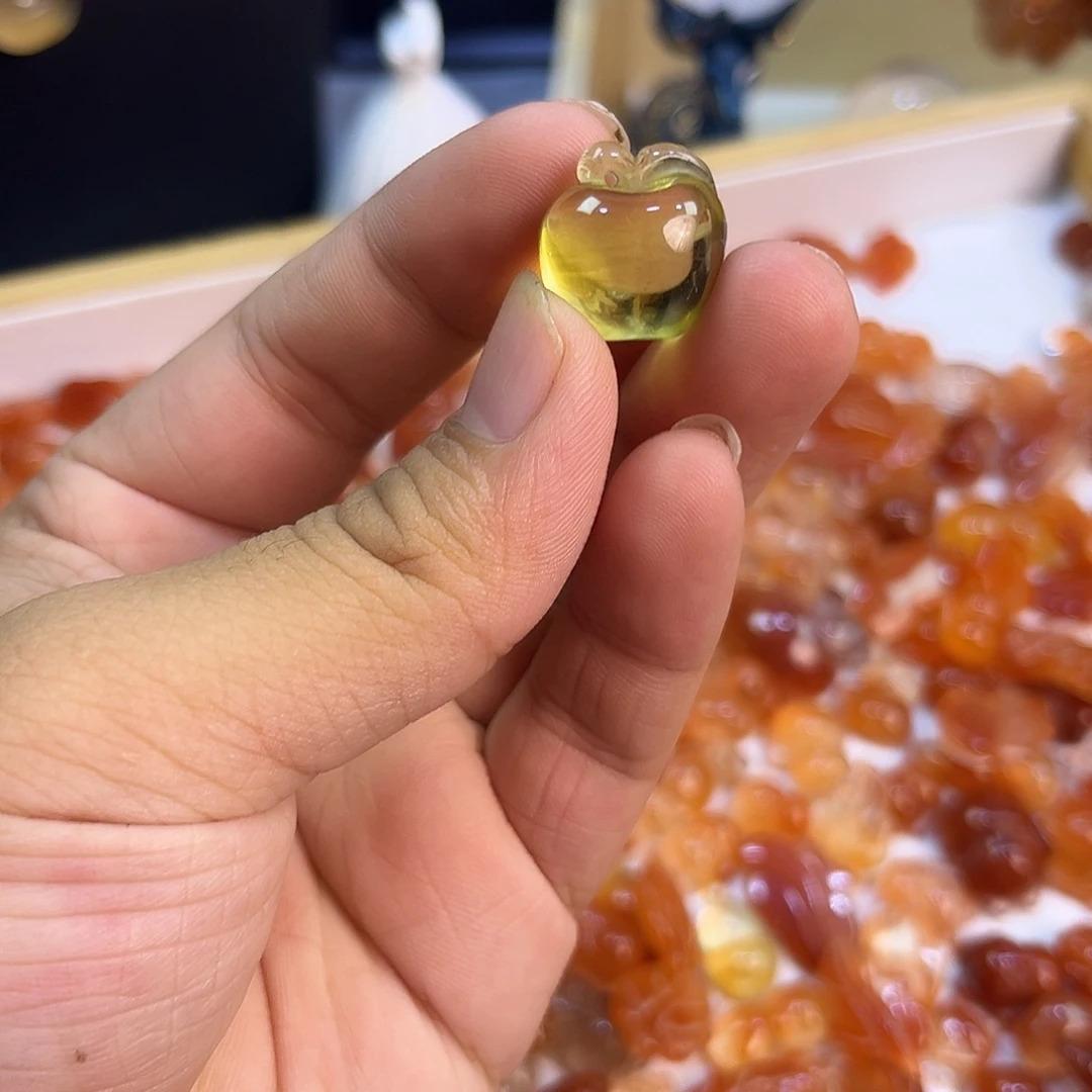 水晶颈饰未镶嵌黄水晶苹果