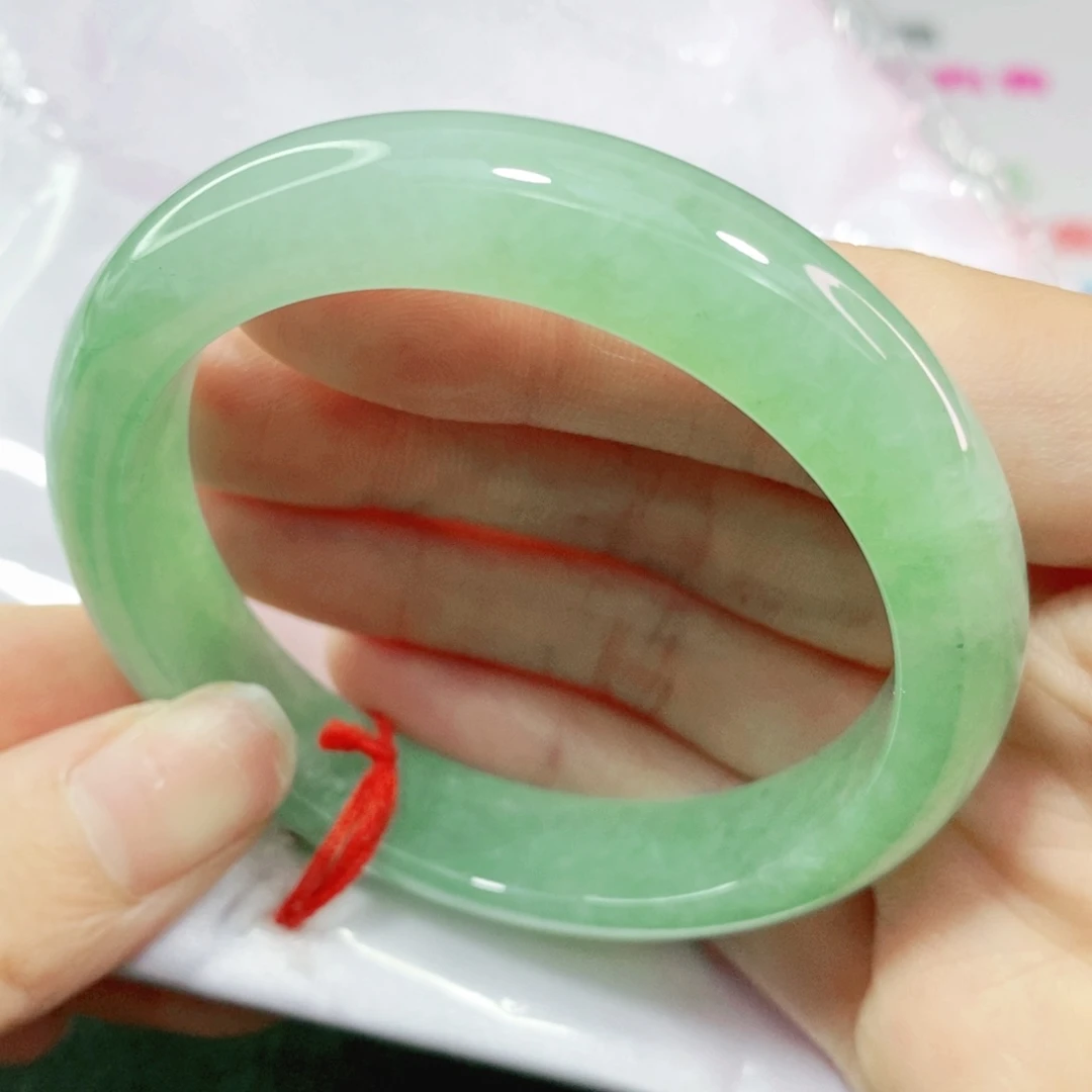 翡翠手镯未镶嵌备**生52.7正圈