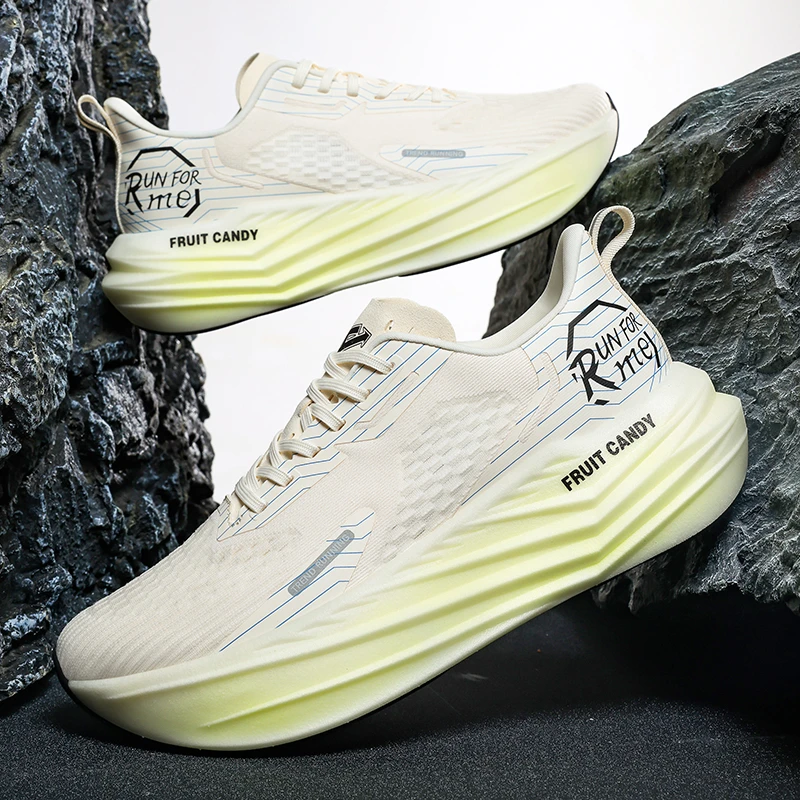 跑步鞋果冻夏季超轻透气运动2025夏男女情侣大码45网面高弹慢跑鞋
