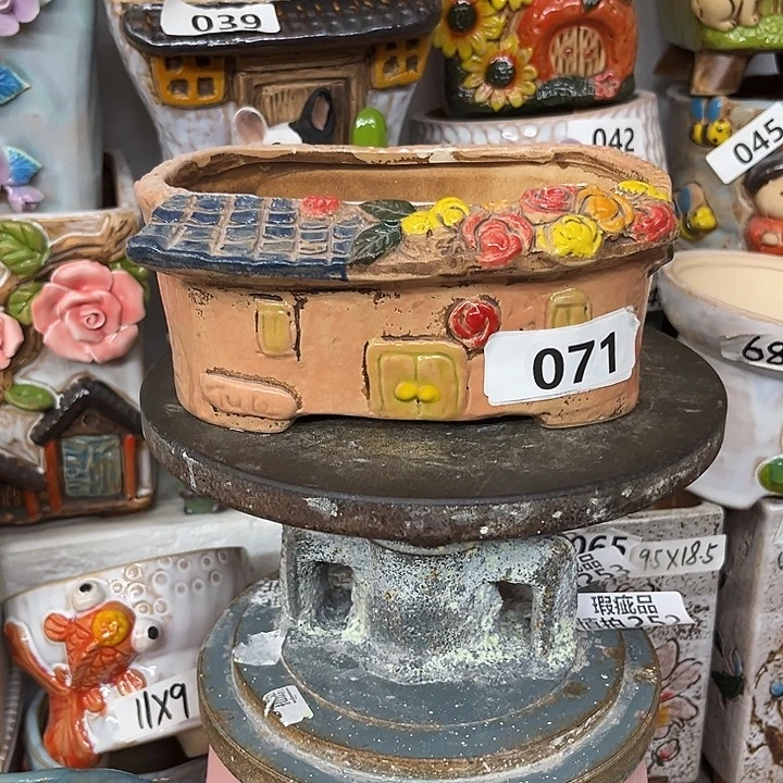 粗陶材质多肉花盆