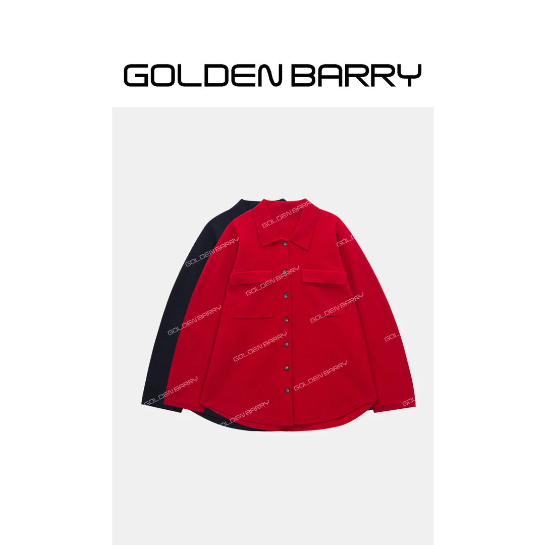 GOLDENBARRY|241237衬衫式羊毛开衫