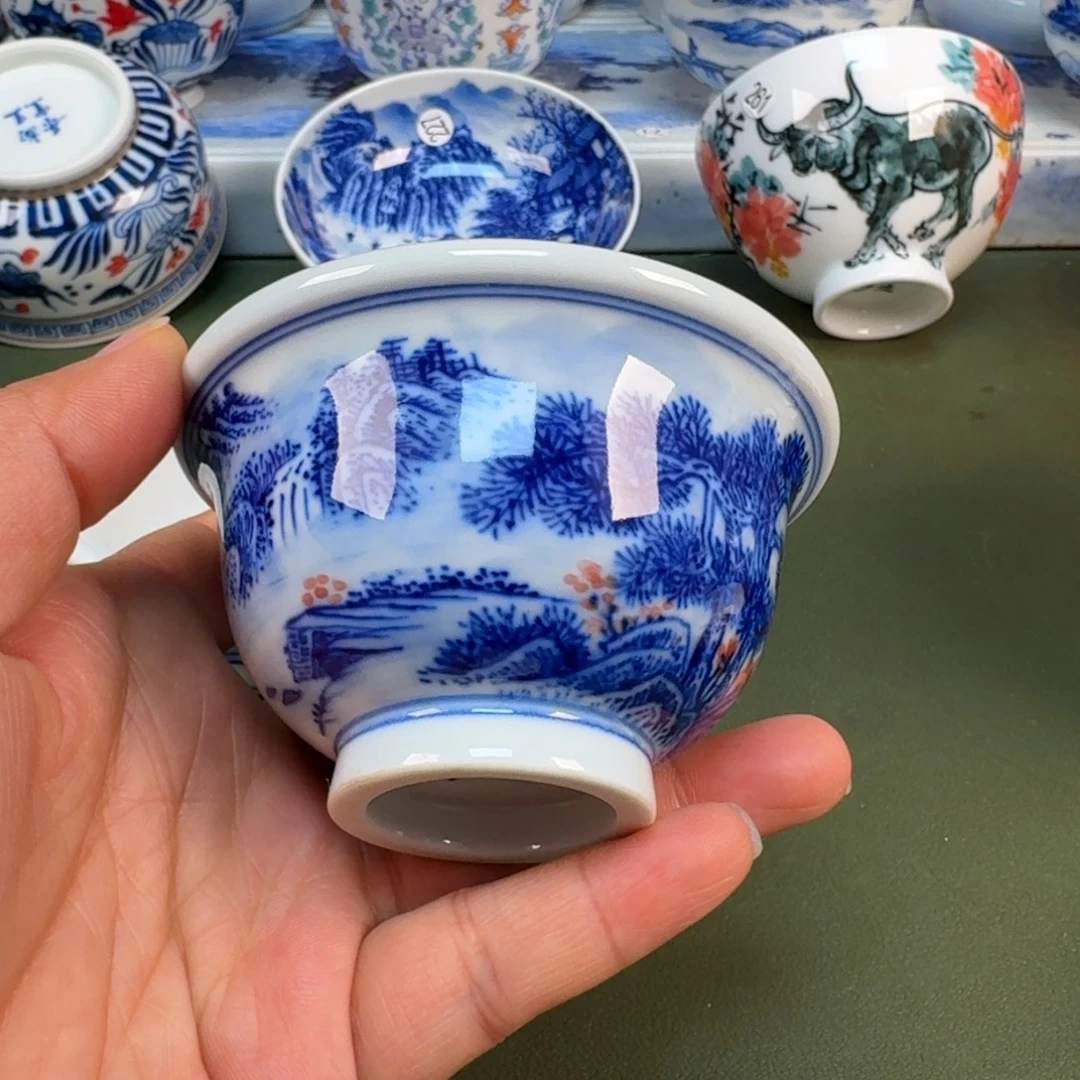 陶景德镇纯手绘茶具圆圆275