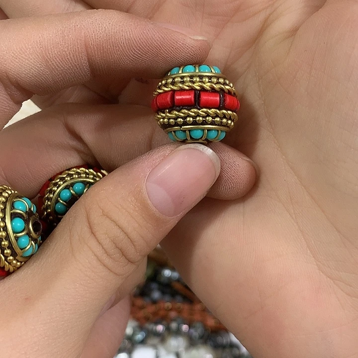 一个19mm尼泊尔大鼓珠