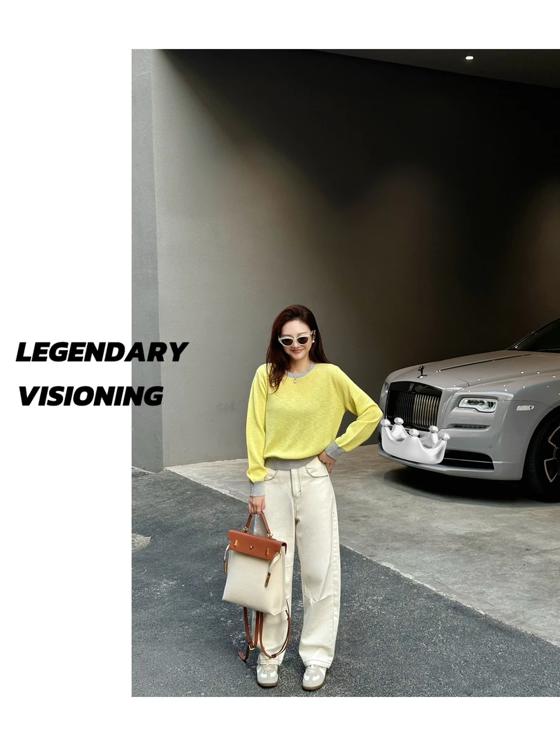 【LEGENDARY】2025新款极简明线百搭三本针弯刀牛仔裤MM0052KZ