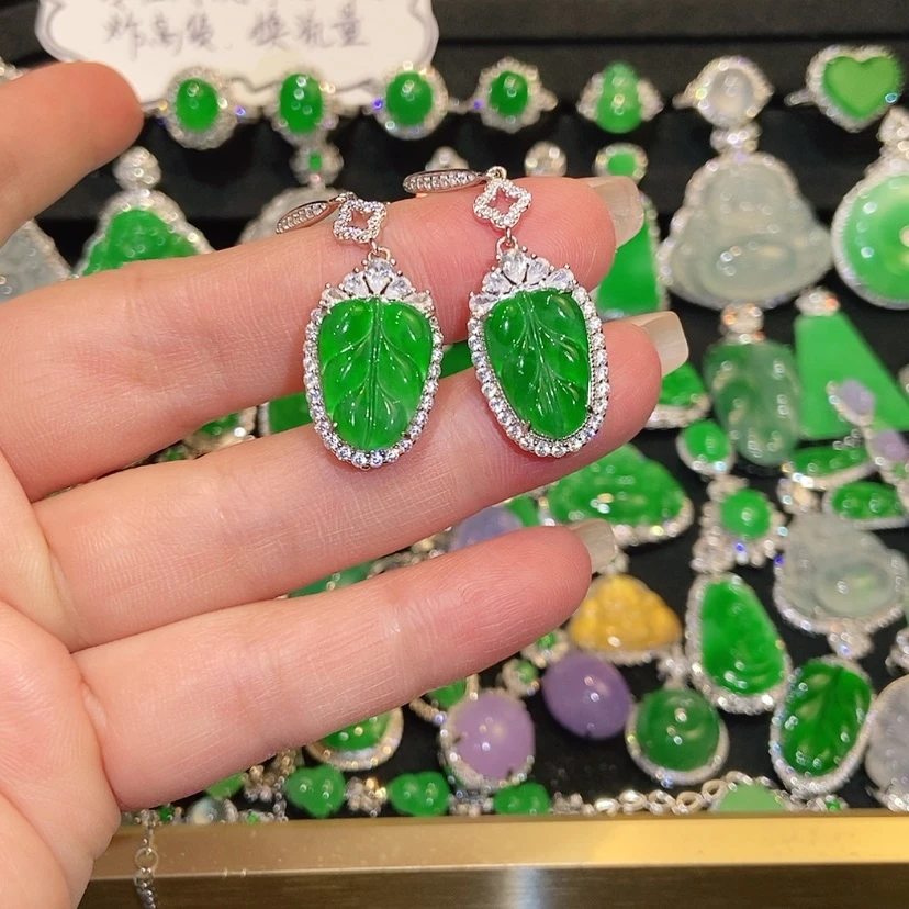 【闪购商品】翡翠未镶嵌耳饰天然翡翠