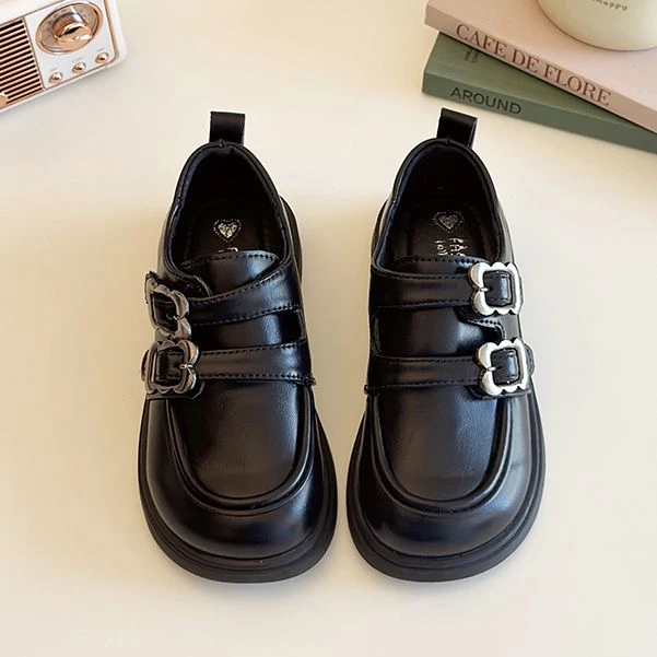 25春季新款儿童皮鞋中大童鞋女童英伦风休闲鞋女宝学院风单鞋2501