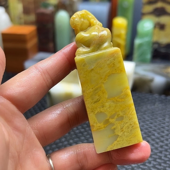 无***喜青田石印章石印章石