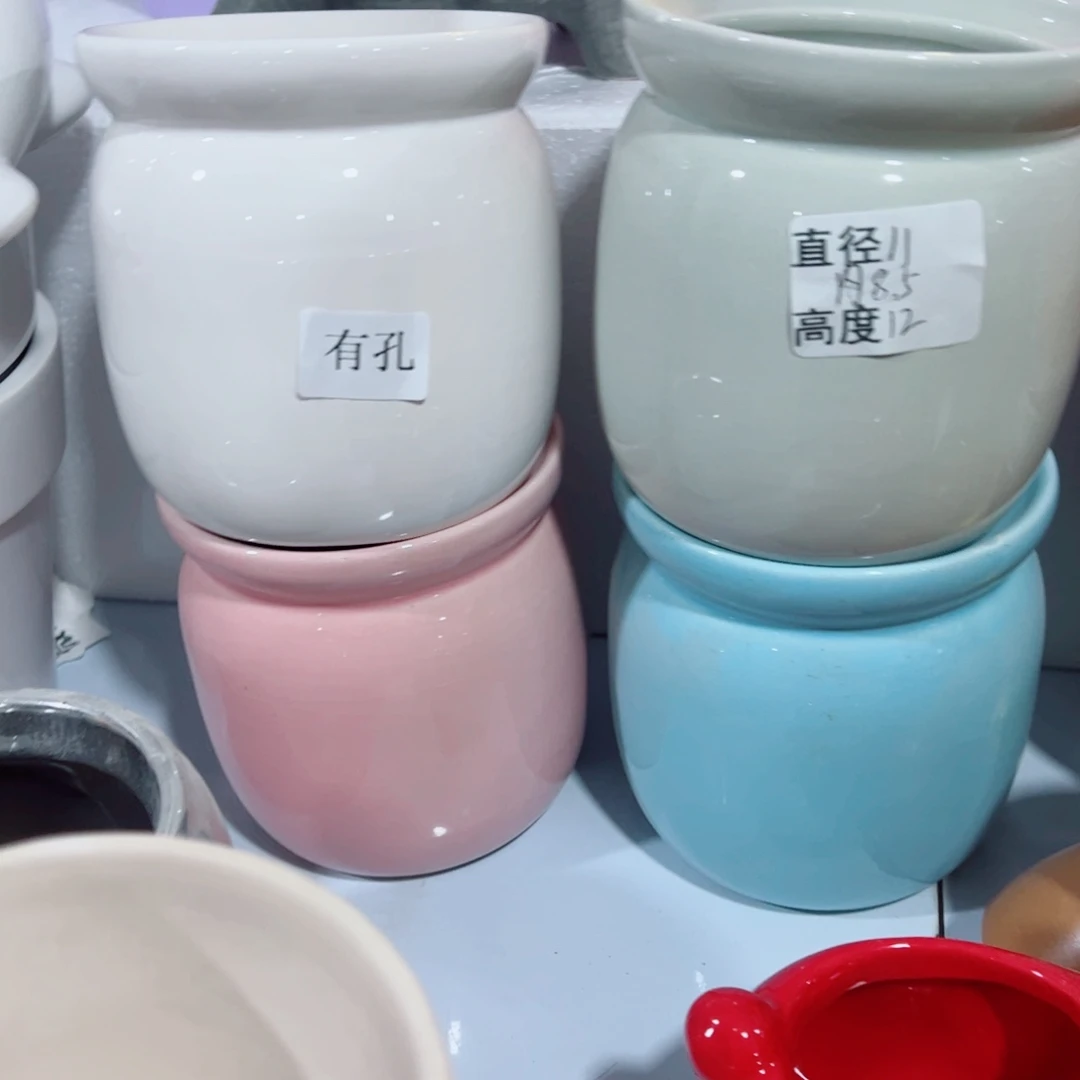 有孔，陶瓷花盆满10米包邮发货