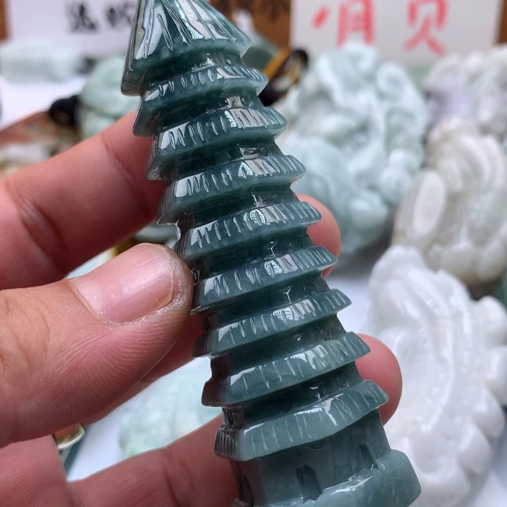 翡翠未镶嵌颈饰保真天然a货翡翠