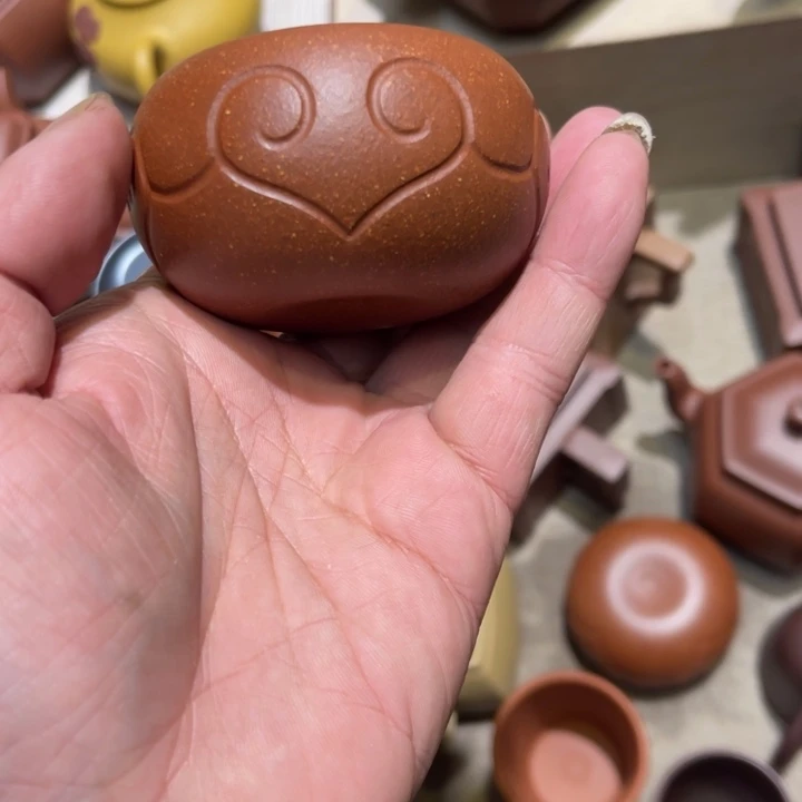 茶杯紫砂原矿降坡如意杯容量80cc