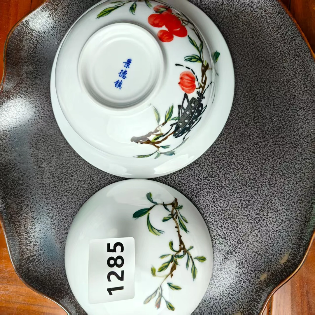 景德镇手绘釉中彩（食品级）炖盅1285