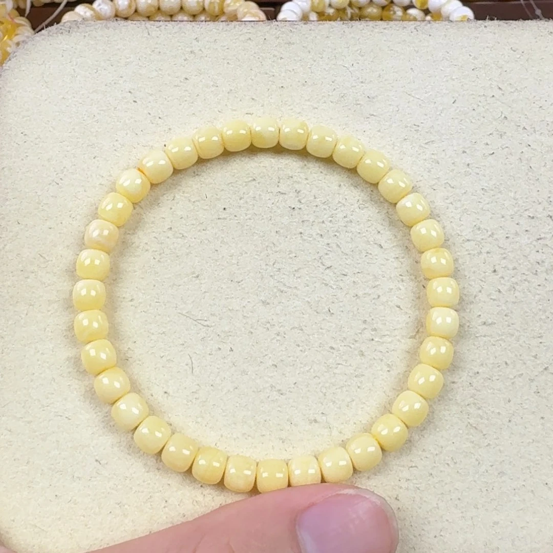 未镶嵌琥珀手链5.5mm裸发
